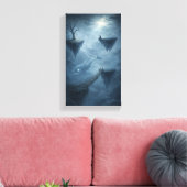 Dream Fracture – Surreal Ocean Canvas Art キャンバスプリント (インサイチュ (リビング))