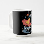 Dream Fuel Graphic: Rocket Launching from Coffee  コーヒーマグカップ (正面左)