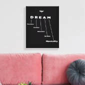 DREAM, gift for enterprenures, motivational  キャンバスプリント (インサイチュ (リビング))