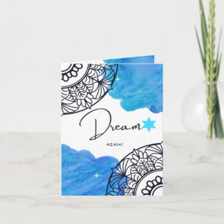 Dream Greeting Card, Small, 4" x 5.6インチ折り畳みカード カード