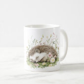 Dream Hedgehog Floral コーヒーマグカップ (正面右)