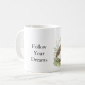 Dream Hedgehog Floral コーヒーマグカップ (正面左)