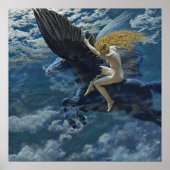 “Dream Idyll - A Valkyrie” by Edward Robert Hughes ポスター (正面)