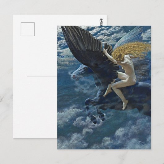“Dream Idyll - A Valkyrie” by Edward Robert Hughes ポストカード (正面/裏面)