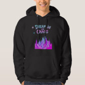 Dream in Chaos – Surreal Cityscape Hoodie パーカ (正面)