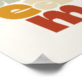 Dream in retro color style ポスター (角)