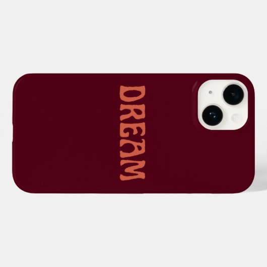 Dream iPhone Case in Burgundy and Orange Case-Mate iPhoneケース (裏面 (横))