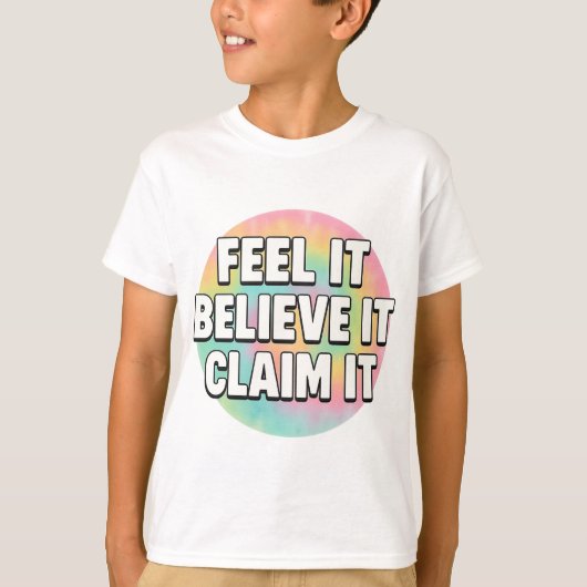 Dream It, Believe It, Create It – Motivational  Tシャツ (正面)