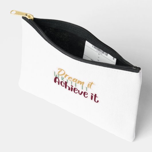 Dream It Write It Achieve It Pouch アクセサリーポーチ (見開き)