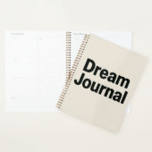 Dream Journal – Bold Font Inspirational Design プランナー手帳 (ディスプレー)