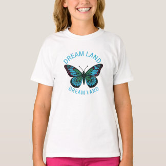 Dream Land Butterfly Graphic T-Shirt Tシャツ