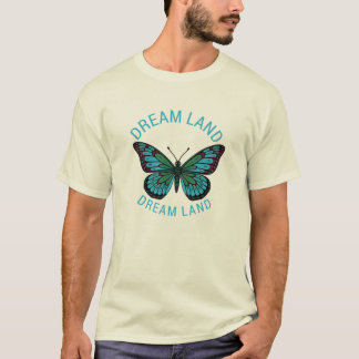 Dream Land Butterfly Graphic T-Shirt Tシャツ