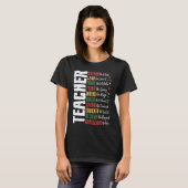 Dream Like Leaders African School Black History Te Tシャツ (正面フル)