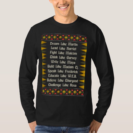 Dream Like Martin African Americans Black History Tシャツ (正面)