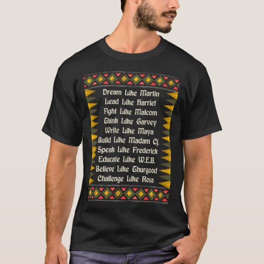 Dream Like Martin African Americans Black History Tシャツ (正面)