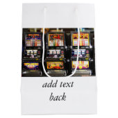 Dream Machines – ラッキースロットマシン ミディアムペーパーバッグ (裏面)