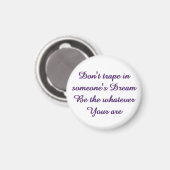 Dream magnet pin button マグネット (正面/裏面)