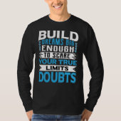 Dream Motivation Modern Typography Tシャツ (正面)