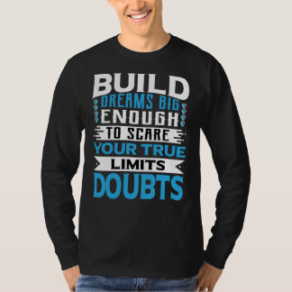 Dream Motivation Modern Typography Tシャツ
