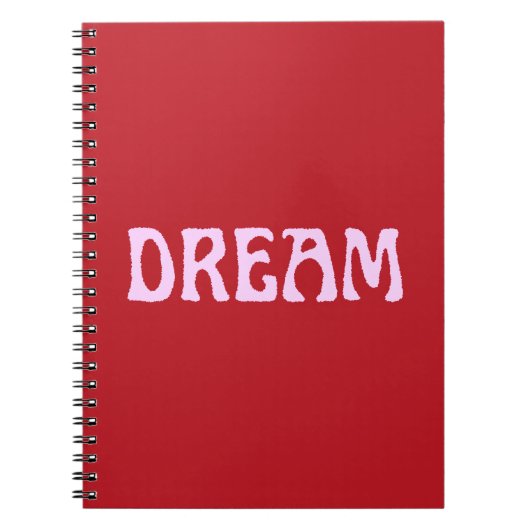 Dream Notebook in Red & Pink ノートブック (正面)