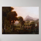 Dream of Arcadia (1838) — Thomas Cole ポスター (正面)
