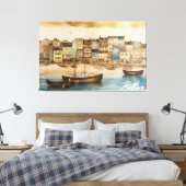  "Dream of the Butterfly", by artist Bella Catza キャンバスプリント (インサイチュ (寝室))