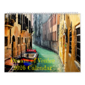 DREAM OF VENICE 2026 Calendar カレンダー (カバー)