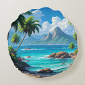 Dream On, Tropical Paradise, ラウンドクッション (裏面)