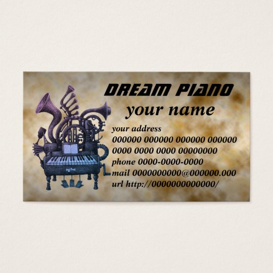 dream piano 名刺