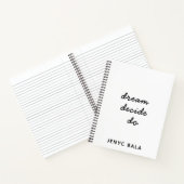 Dream Plan Do ライラックパステルデザイン ノートブック (内部)