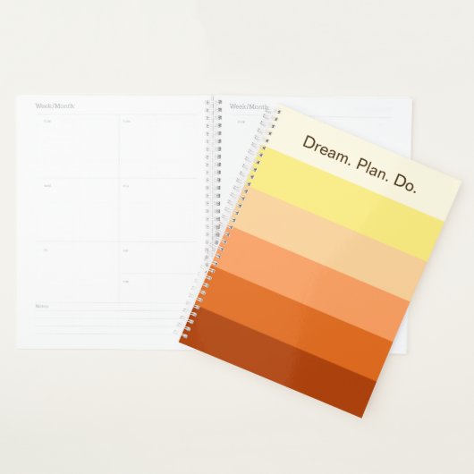 Dream Plan Do - 色グラデーション バックトゥスクール - プランナー手帳 (ディスプレー)