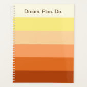 Dream Plan Do - 色グラデーション バックトゥスクール - プランナー手帳 (正面)