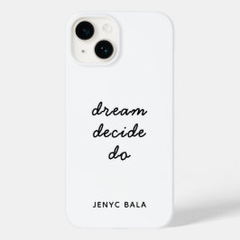 Dream Plan Do Modern Minimalist Simple Case-Mate iPhone 14ケース