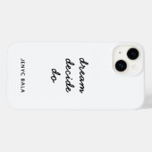 Dream Plan Do Modern Minimalist Simple Case-Mate iPhoneケース (裏面 (横))