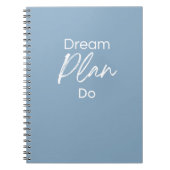 Dream. Plan. Do. – Motivational Notebook for Goal  ノートブック (正面)