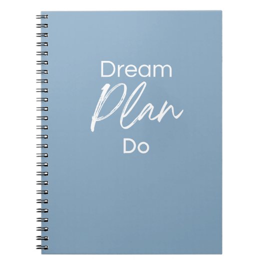 Dream. Plan. Do. – Motivational Notebook for Goal  ノートブック (正面)