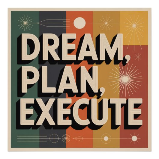 Dream, Plan, Execute フォトプリント (正面)