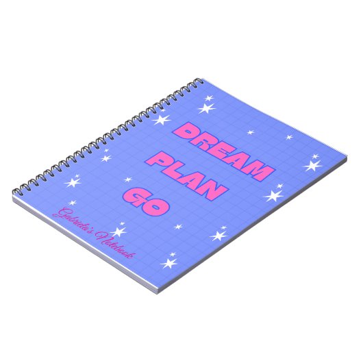 Dream. Plan. Go. – Motivational Notebook ノートブック (左側)