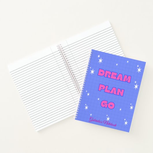 Dream. Plan. Go. – Motivational Notebook ノートブック (内部)