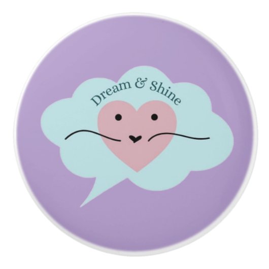 Dream & Shine Cute Pastel Ceramic Knob セラミックノブ (正面)