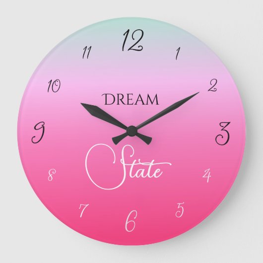 Dream State Gradient ラージ壁時計 (正面)
