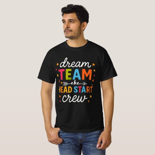 Dream Team Aka Head Start Crew Teacher Preschool  Tシャツ (正面フル)