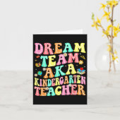 Dream Team Aka Kindergarten Teacher Back To School カード (黄色い花)