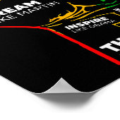 Dream Think Speak Black History Month Hand Strong ポスター (角)