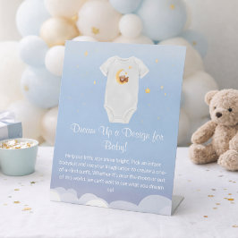 Dream Up Infant Bodysuit Design Baby Shower 台座サイン