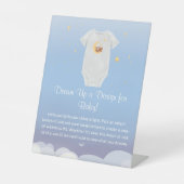 Dream Up Infant Bodysuit Design Baby Shower 台座サイン (正面)