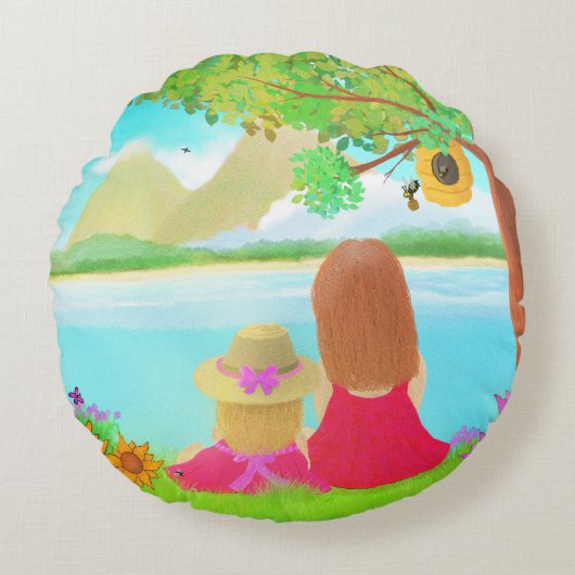 Dream View Round Pillow ラウンドクッション (正面)