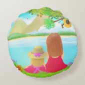 Dream View Round Pillow ラウンドクッション (裏面)