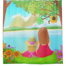 Dream View Shower Curtain