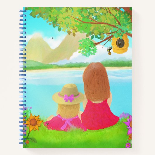 Dream View Spiral Notebook ノートブック (正面)